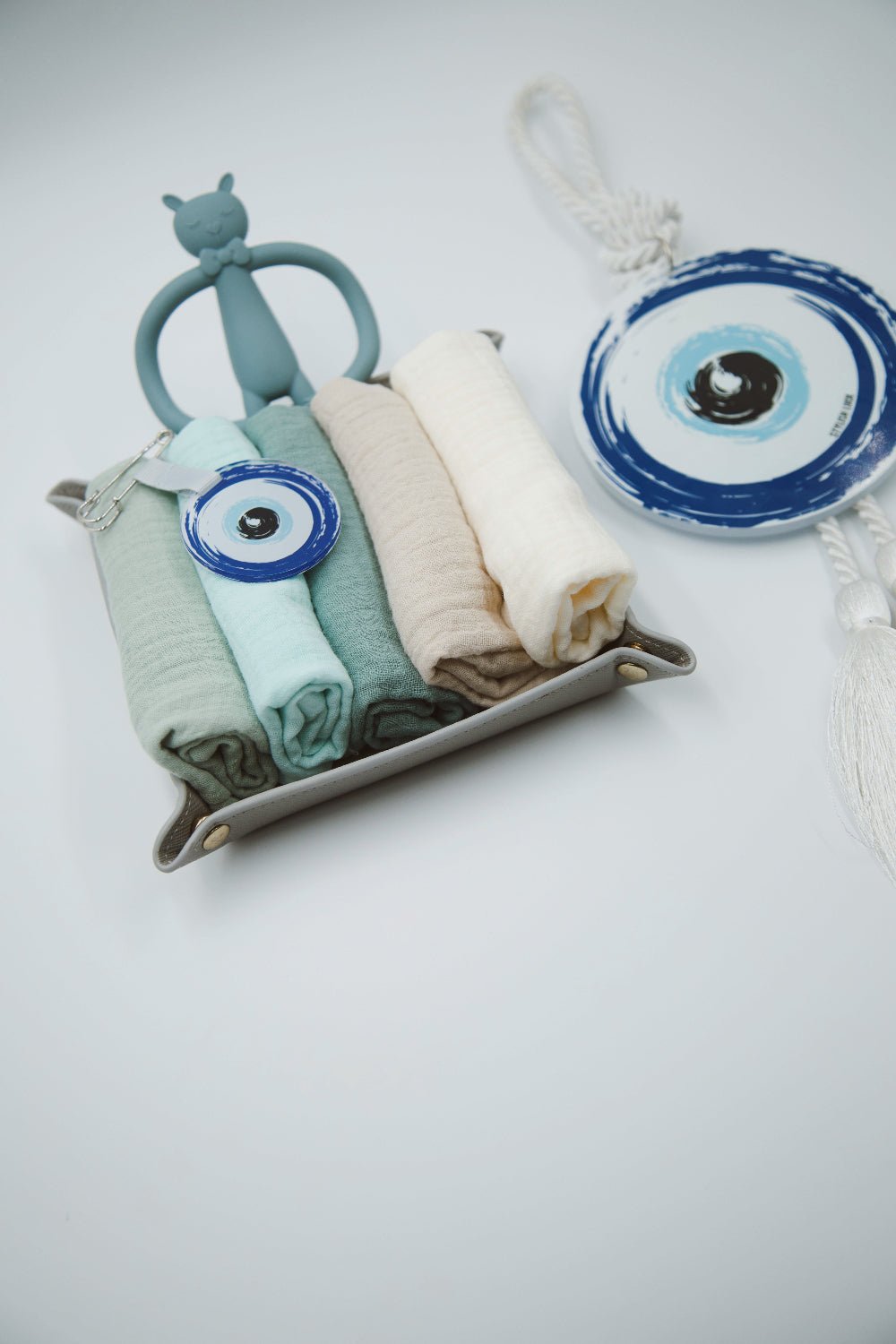 Pure Harmony New born baby boy gift set eye - Stylish Luck Home Decor | Hamsa \ Hand Of Fatima | Good Luck Gifts