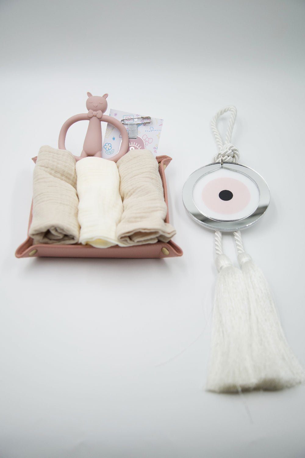Pure Harmony New born baby girl gift set eye - Stylish Luck Home Decor | Hamsa \ Hand Of Fatima | Good Luck Gifts
